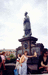 Памятник Яну Непомуцкому у которого принято загадывать желания
